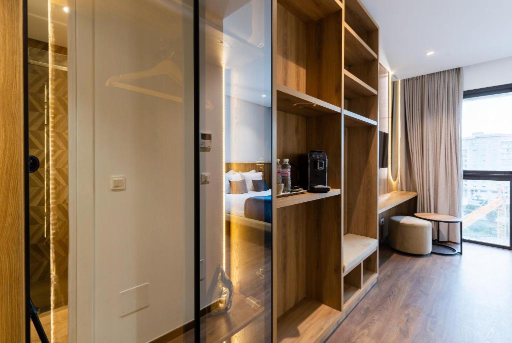 Postel nebo postele na pokoji v ubytování Résidence Evolo chambre d'hôtes