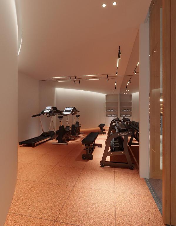 Fitness centrum a/nebo fitness zařízení v ubytování Maybis Hotel
