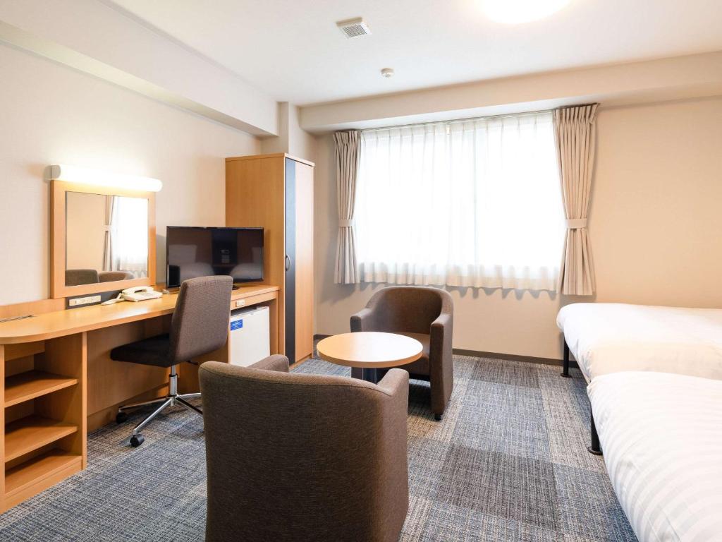 TV a/nebo společenská místnost v ubytování Comfort Hotel Hikone