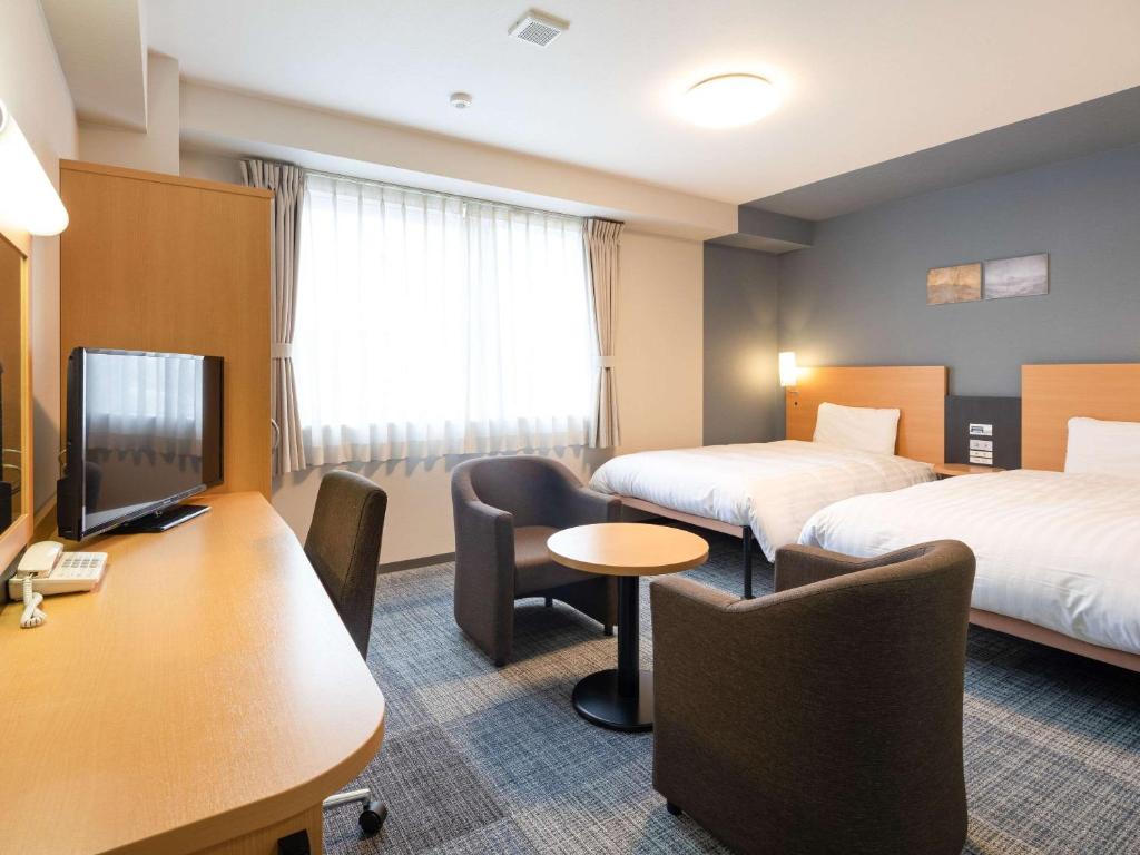 TV a/nebo společenská místnost v ubytování Comfort Hotel Hikone