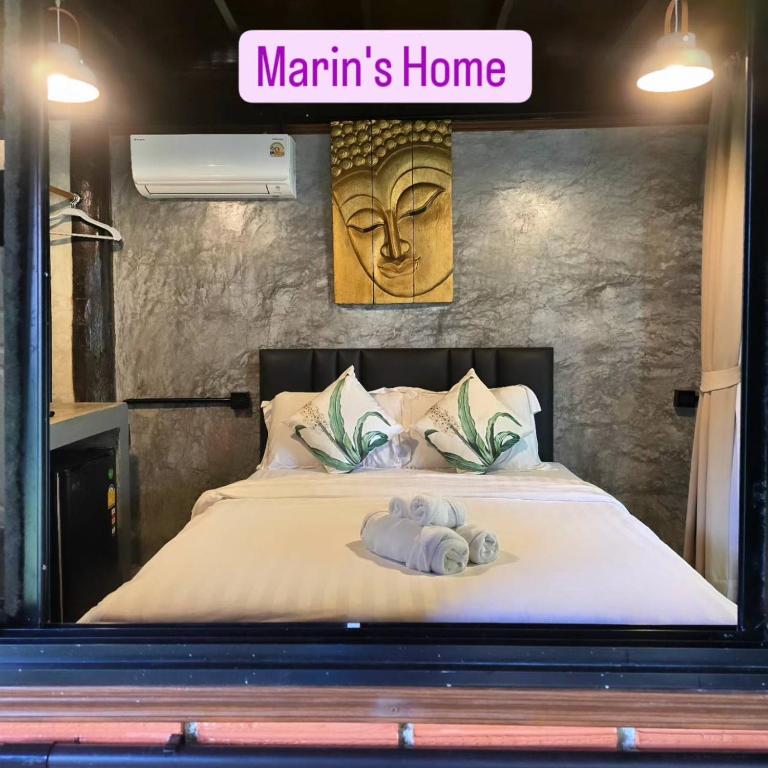 Postel nebo postele na pokoji v ubytování Marin' s Home