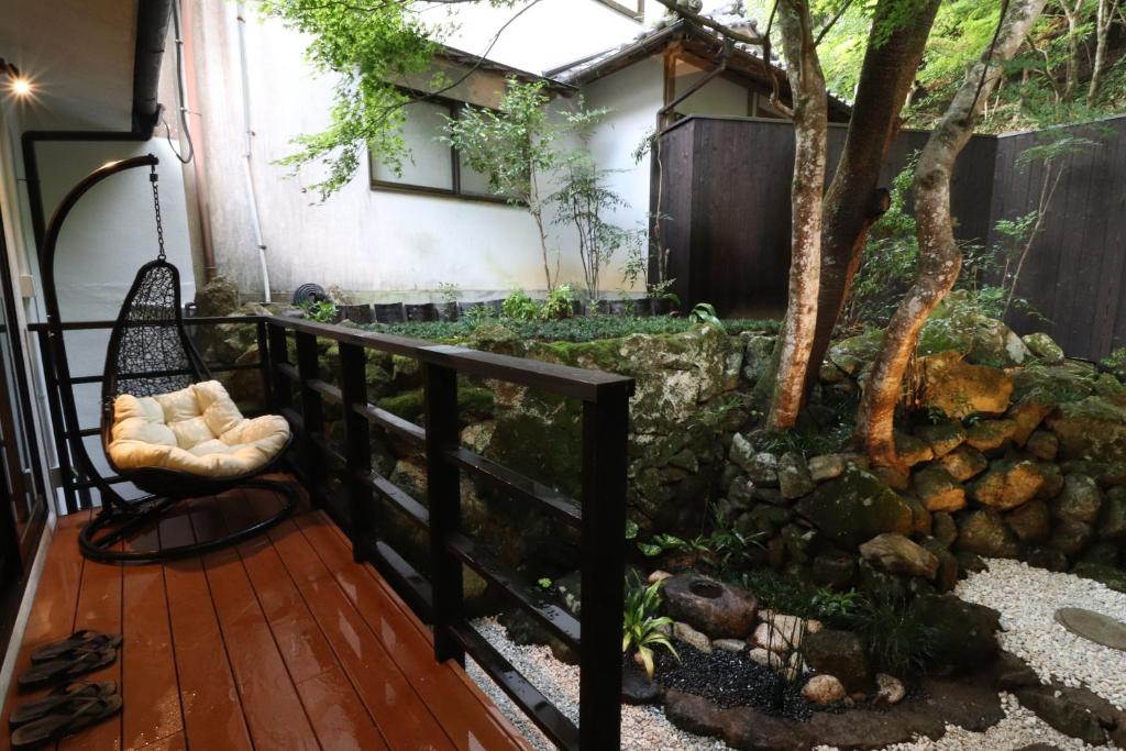 Zahrada ubytování Yumoto Ueyama Ryokan