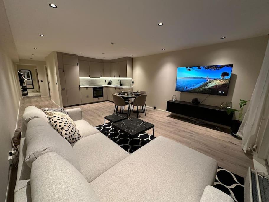 Et tv og/eller underholdning på Central luxurious apartment