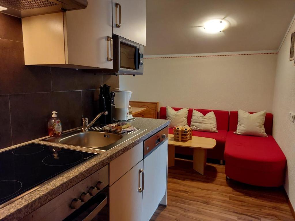 Kuchyňa alebo kuchynka v ubytovaní Appartements am See