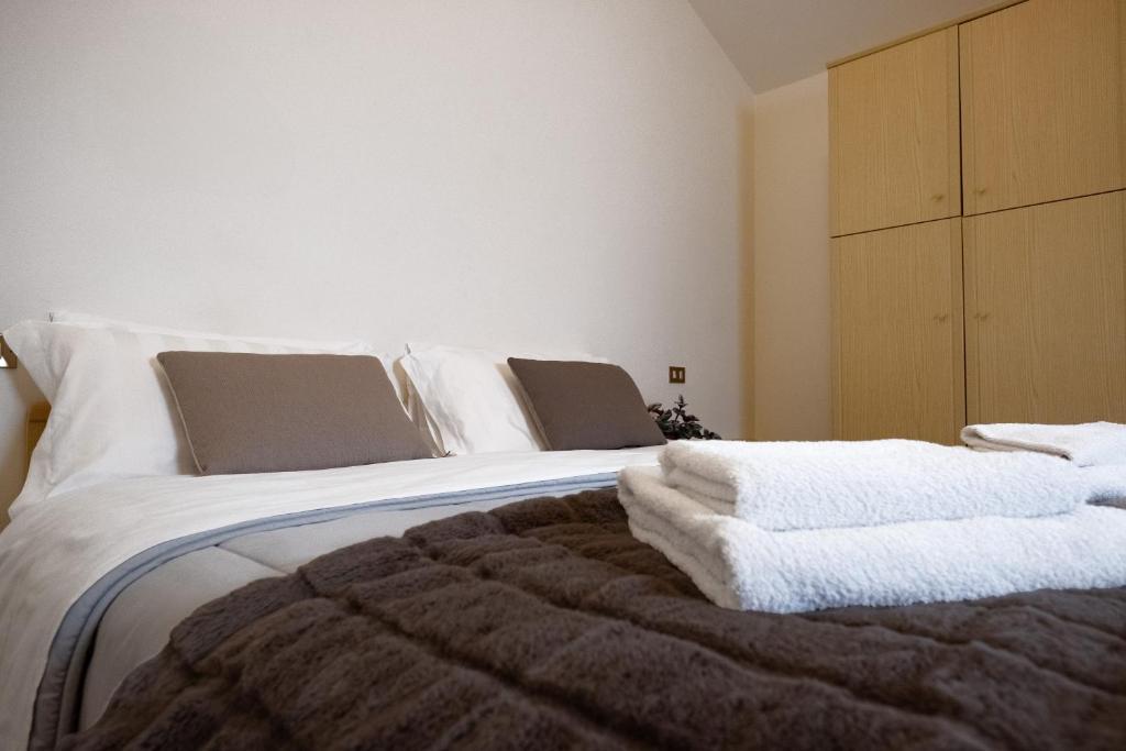 Postel nebo postele na pokoji v ubytování Albergo Trattoria Speranza