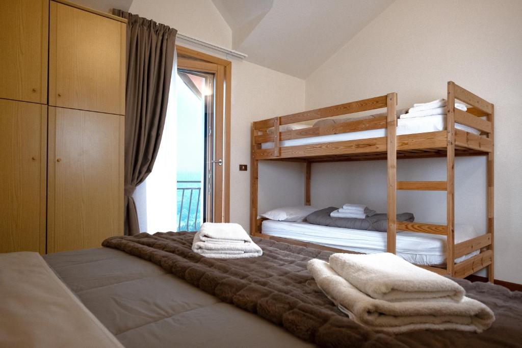 Postel nebo postele na pokoji v ubytování Albergo Trattoria Speranza