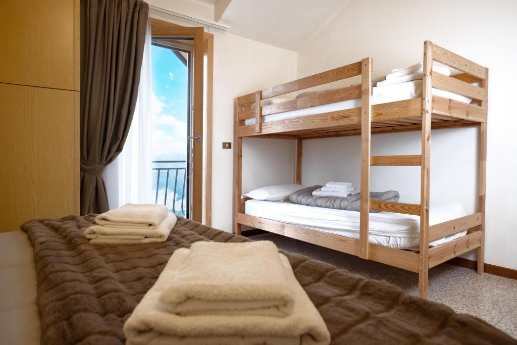 Postel nebo postele na pokoji v ubytování Albergo Trattoria Speranza