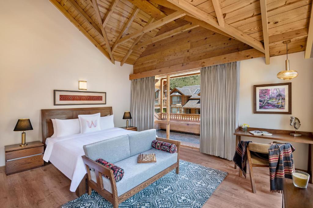 Postel nebo postele na pokoji v ubytování Welcomhotel By ITC Hotels, Hamsa Manali