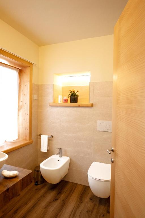 Koupelna v ubytování Albergo Trattoria Speranza