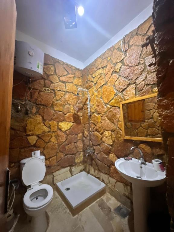 Koupelna v ubytování Nour El Waha Hotel