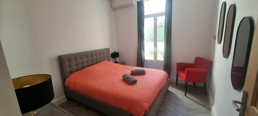 Posteľ alebo postele v izbe v ubytovaní SUPERBE MAISON 6 ch, 4 sdb, terrasses et billard