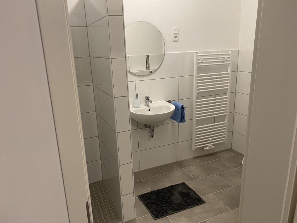 Koupelna v ubytování Appartementhaus EMDEN