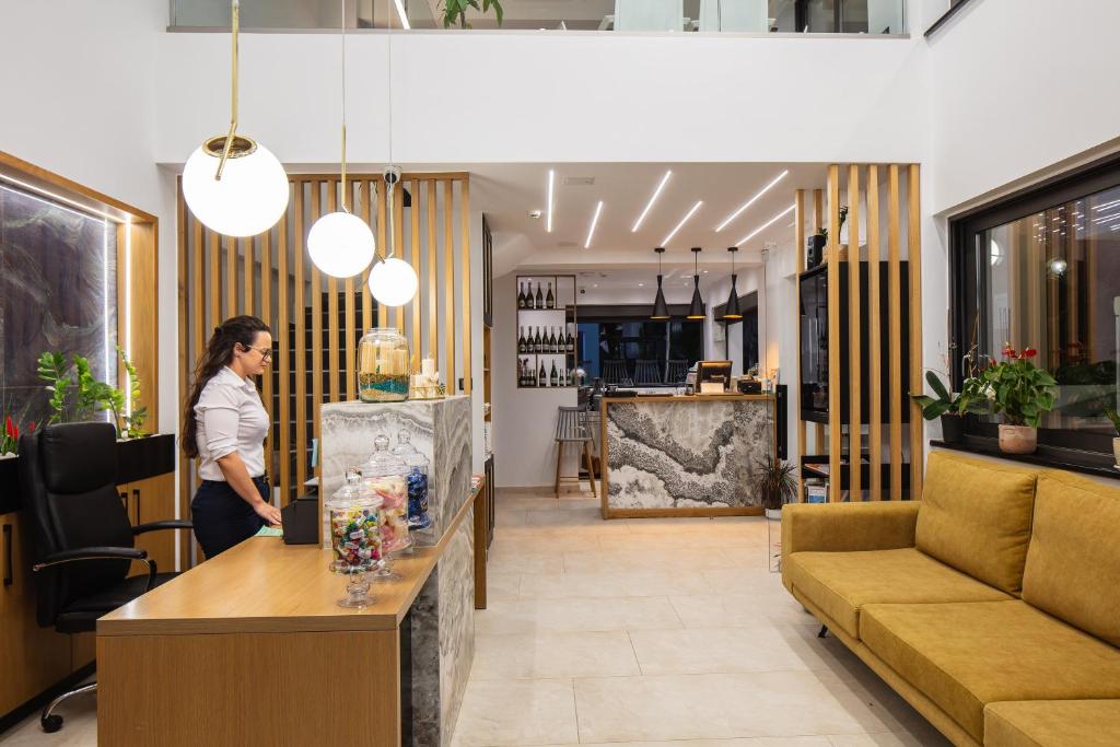 Posezení v ubytování Sapphire Horizon Suites