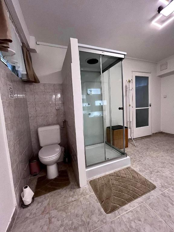 A bathroom at Cseppecske Apartman