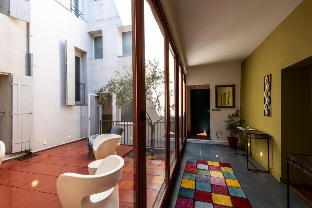 Posezení v ubytování Hotel Burrhus