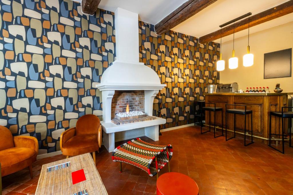 Posezení v ubytování Hotel Burrhus