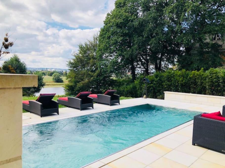 Beheizbarer Pool zentral & modern mit Elbzugang!, Dresden (updated