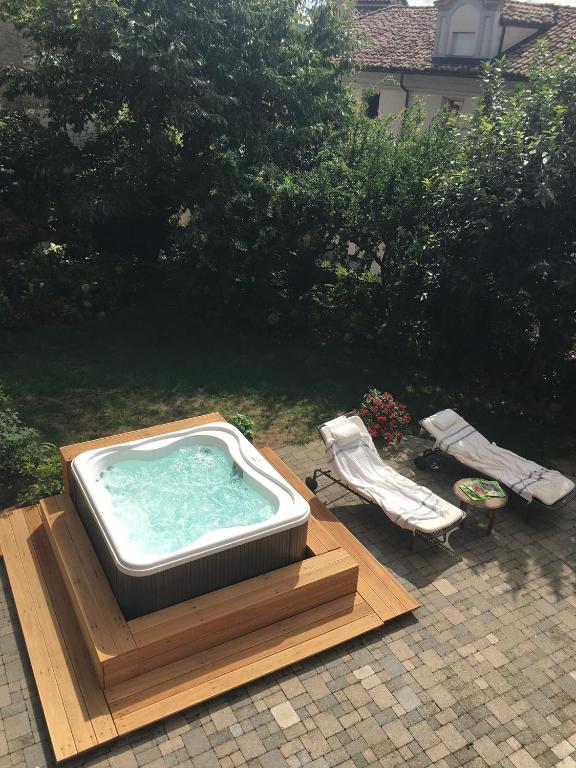 Zahrada ubytování L'Aromatario