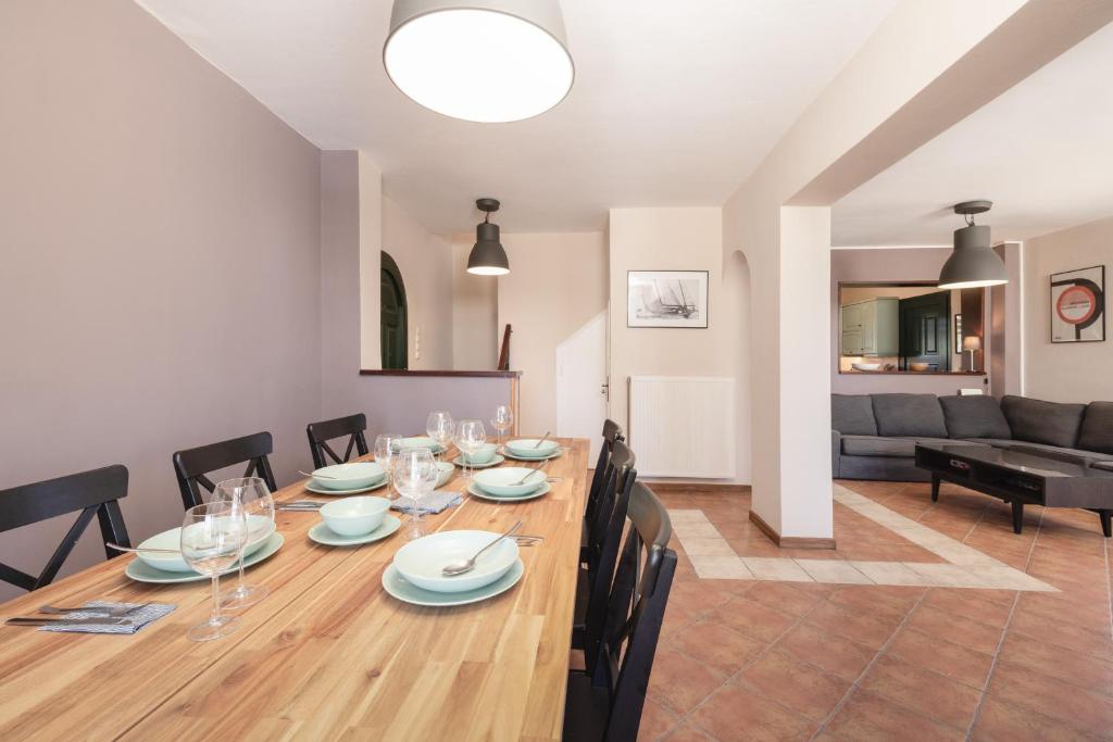 Posezení v ubytování Akrotiri Sea View Maisonette