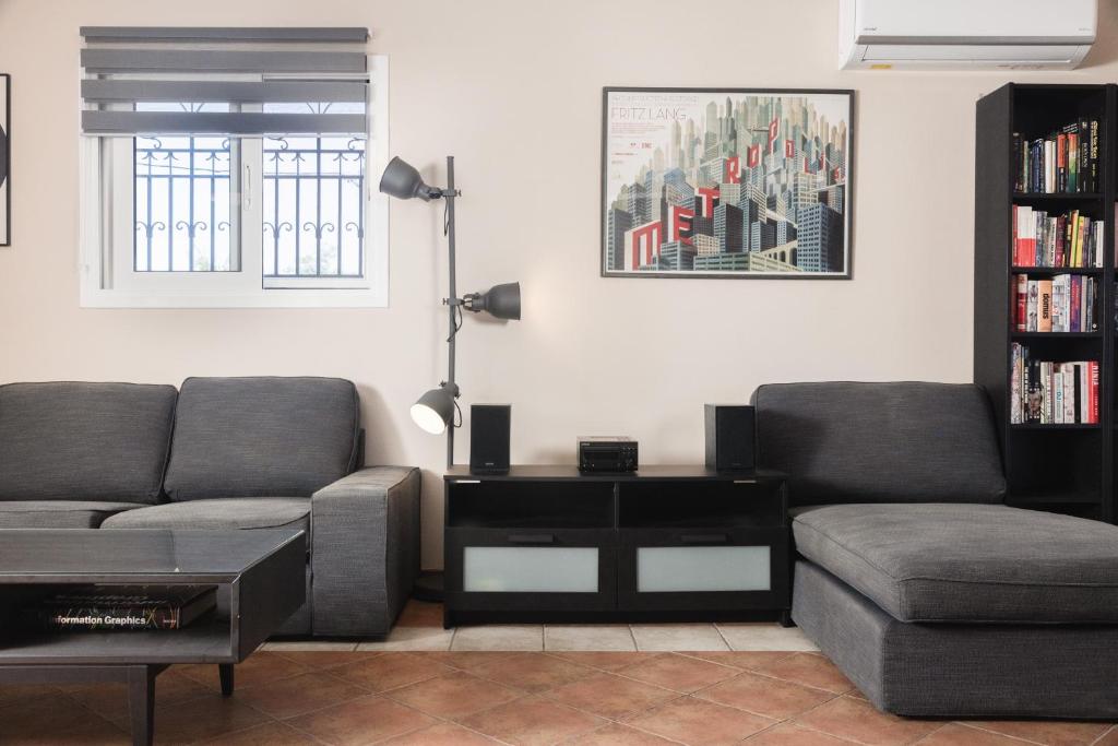 Posezení v ubytování Akrotiri Sea View Maisonette