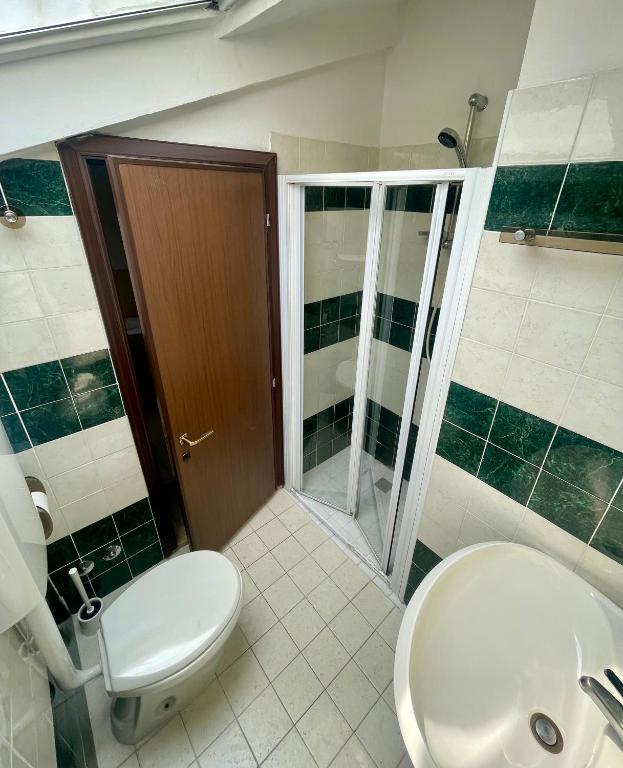 Koupelna v ubytování Hotel Adler