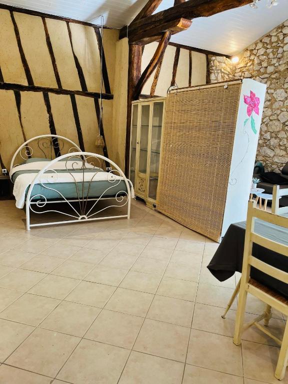 Postel nebo postele na pokoji v ubytování Le gîte Atlas