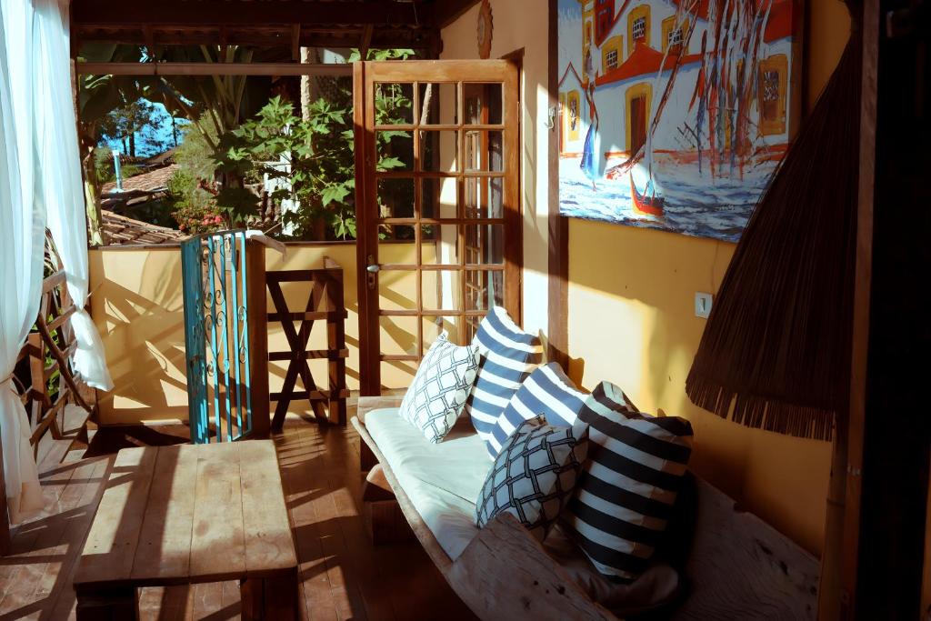 Posezení v ubytování Casa Mangará Trancoso