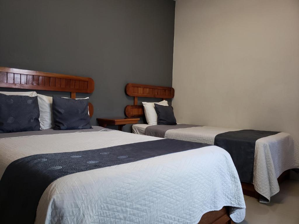 Postel nebo postele na pokoji v ubytování Hotel Pastora