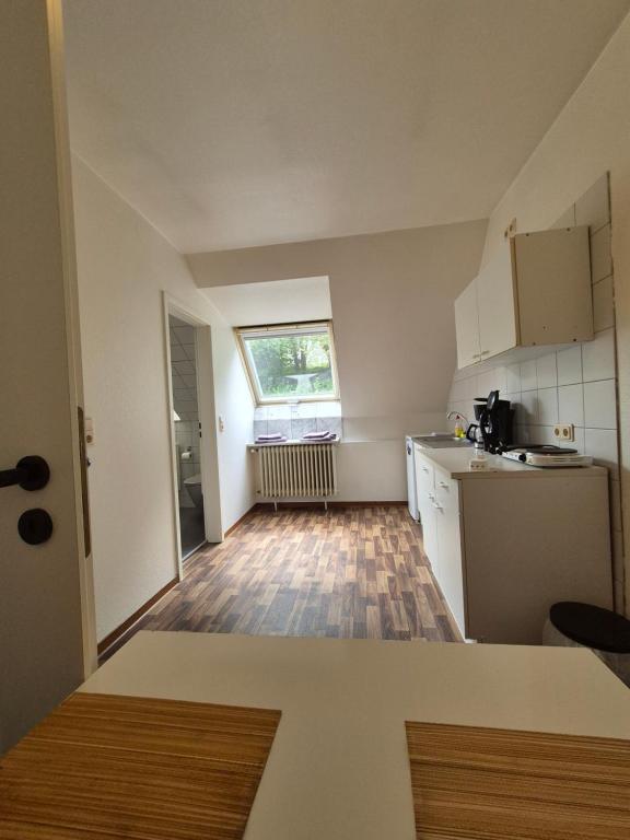Kuchyň nebo kuchyňský kout v ubytování Hotel am Schenkelberg