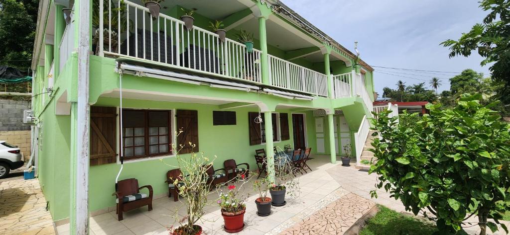 Balkón nebo terasa v ubytování Vacances Antilles
