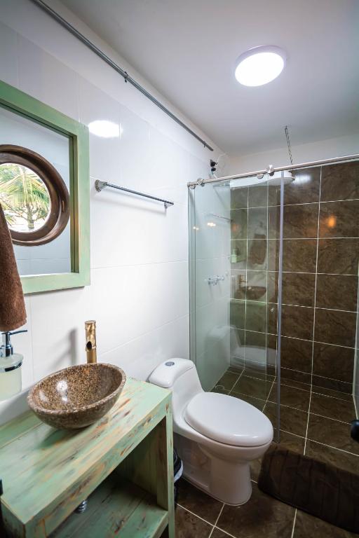 Koupelna v ubytování Hotel Spa Bliss Guatape