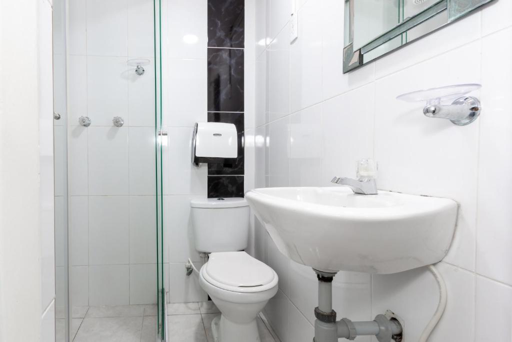 Koupelna v ubytování Hotel Guayacanes 70