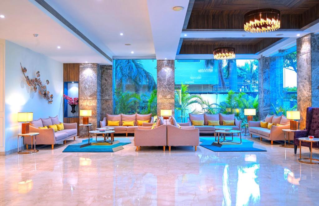 Posezení v ubytování Golden Tulip Agra