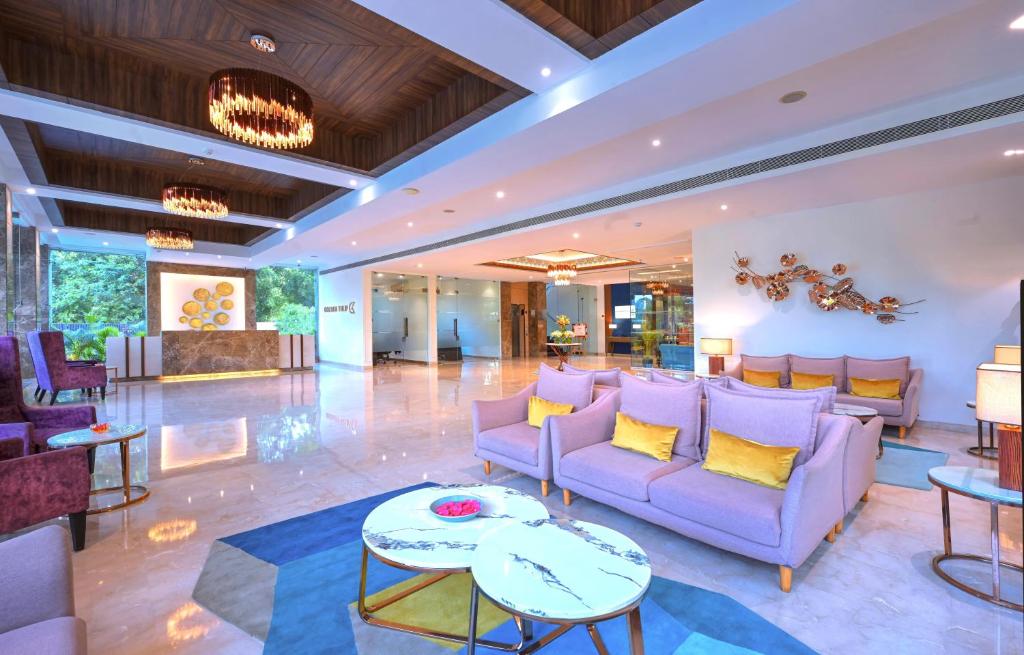 Posezení v ubytování Golden Tulip Agra