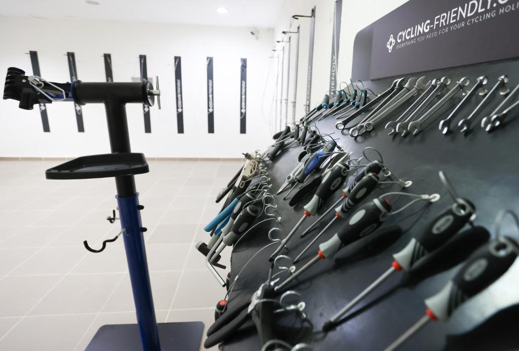 Fitness centrum a/nebo fitness zařízení v ubytování Eurosalou & Spa