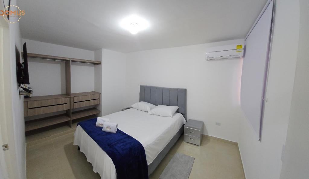 Rúm í herbergi á Loft Cerca al Centro Histórico - A pasos de Todo!