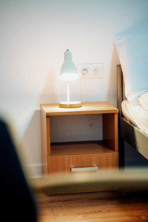 Postel nebo postele na pokoji v ubytování Zakątek u Hani