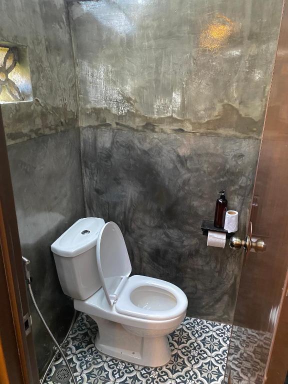 Koupelna v ubytování Mojo Hostel