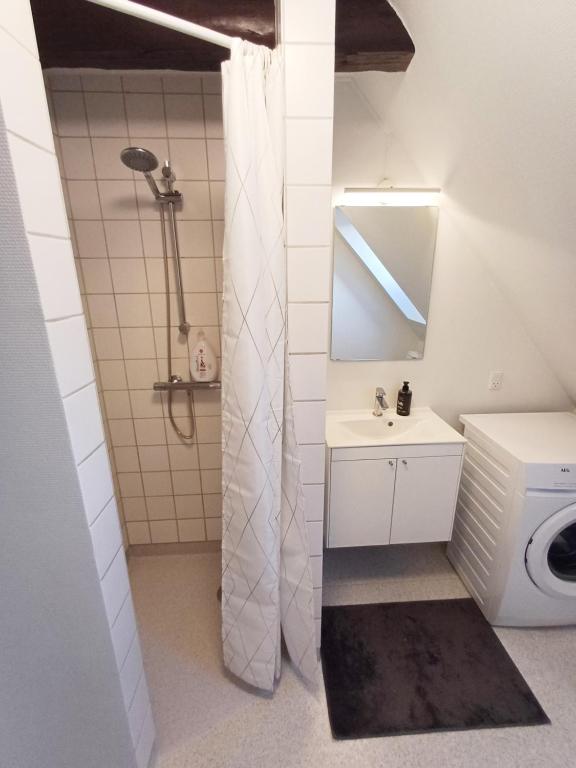 Koupelna v ubytování Large Double Room In The Center Of City
