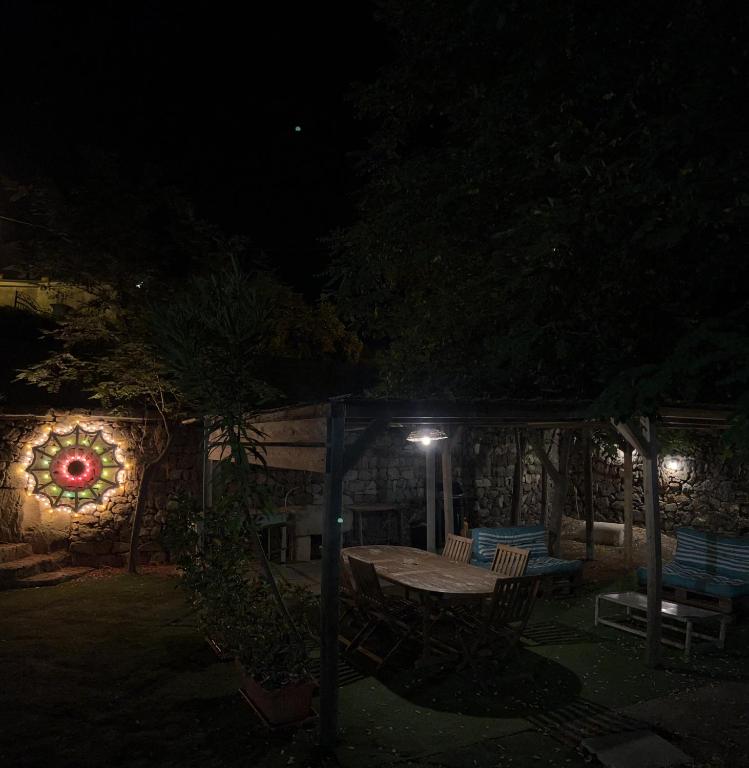 A garden outside Villa Lina