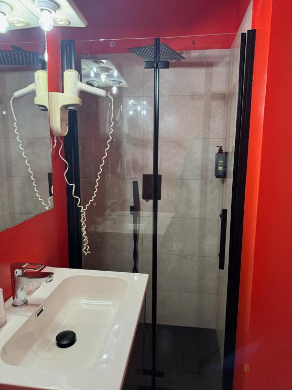 Koupelna v ubytování Hotel Veronese