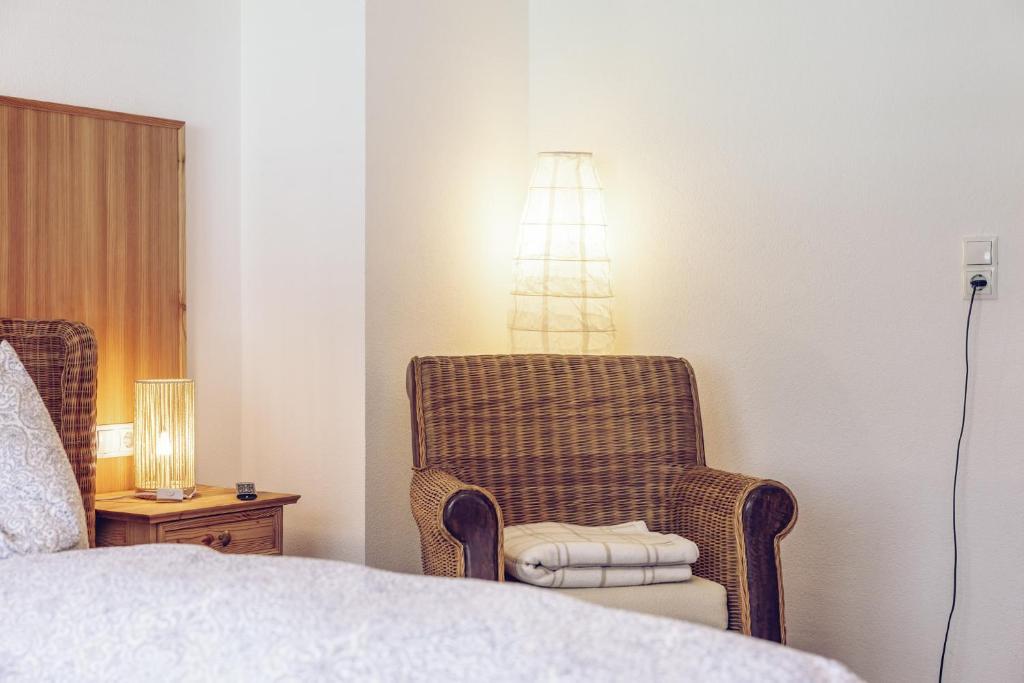 Postel nebo postele na pokoji v ubytování Haus Nr 39