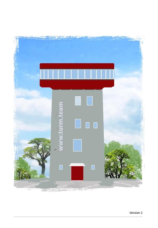 a drawing of a white lighthouse with a red roof at FlaKturm Wertheim in Wertheim