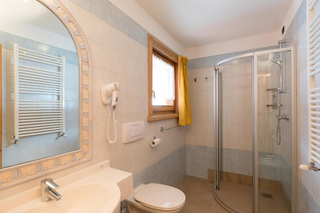 Koupelna v ubytování Hotel Champagne
