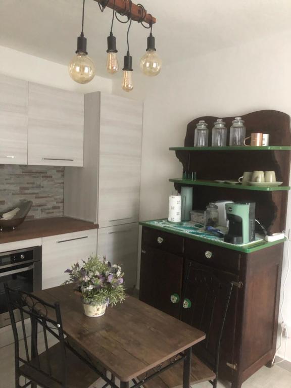 Kuchyň nebo kuchyňský kout v ubytování B &B C'era una volta