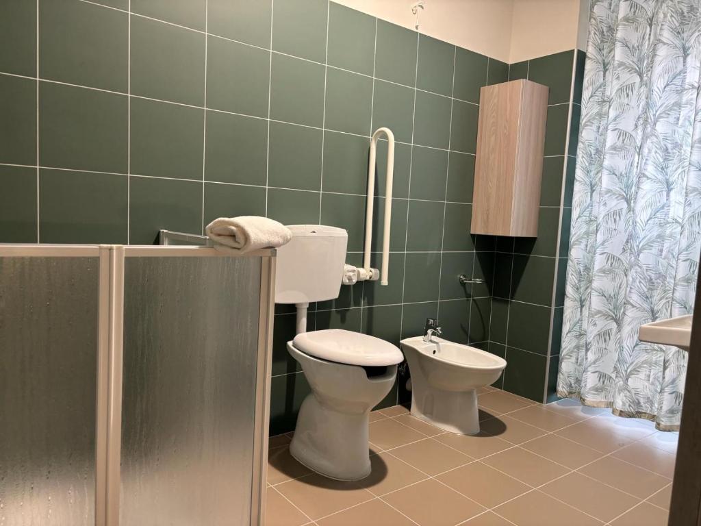 Koupelna v ubytování Volpedo hostel