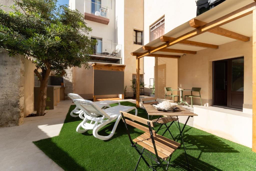 Balkón nebo terasa v ubytování Cave Bianche Apartments