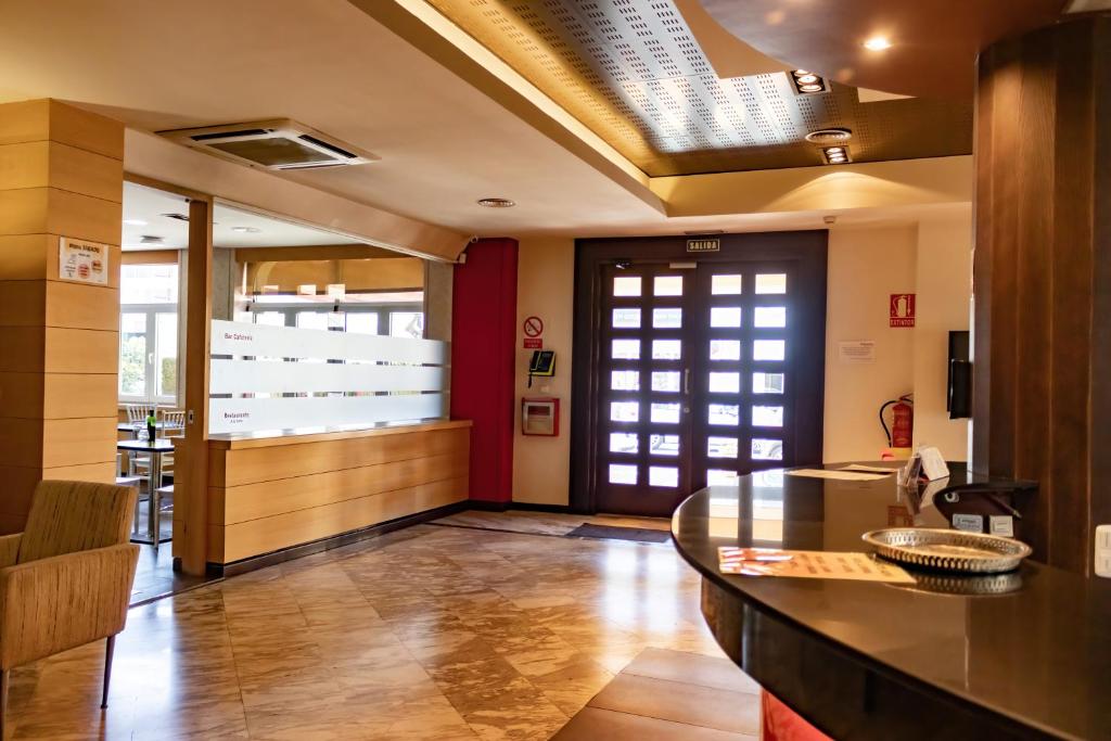 Kuchyň nebo kuchyňský kout v ubytování Hotel Philadelfia