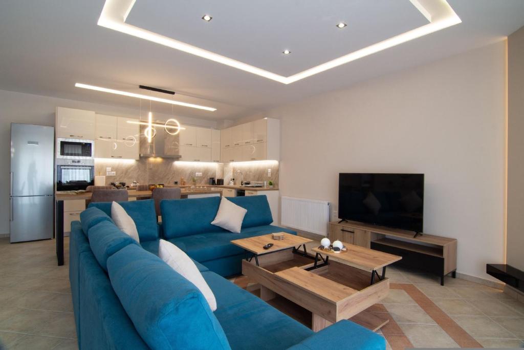 Η κουζίνα ή μικρή κουζίνα στο StergiosApartment in Volos