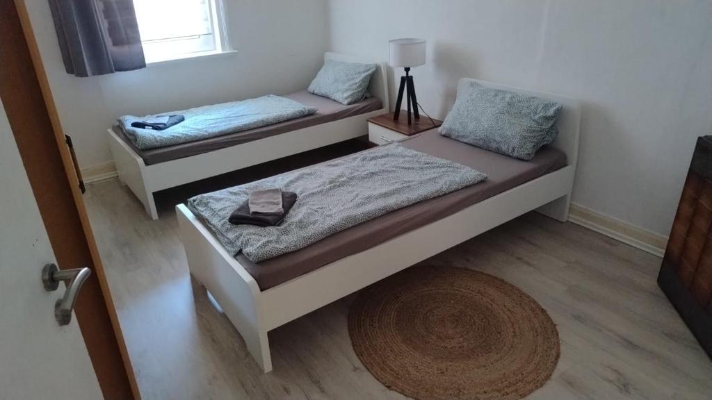 Postel nebo postele na pokoji v ubytování Günstige Monteurwohnung in Bad Grund